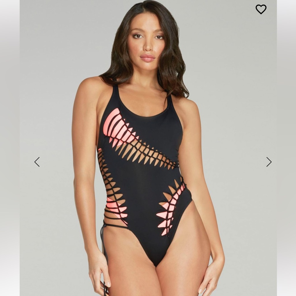 Agent Provocateur size 3 Black and Pink Women's Swimwear sexy
